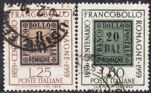 Italy  #789-790  Used
