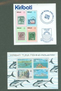 Kiribati #344A/383A Mint (NH) Souvenir Sheet