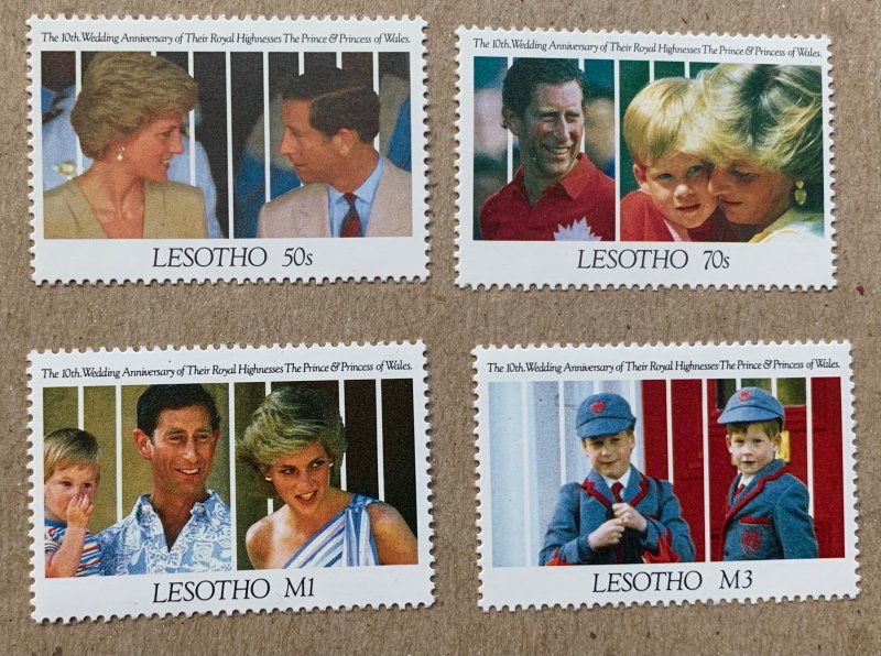 Lesotho 1991 Royal Family Birthdays/Anniversary, MNH. Scott 871-874, CV $7.30