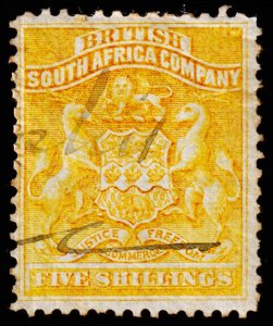 Rhodesia Scott 14 (1890) Used F, CV $65.00 C