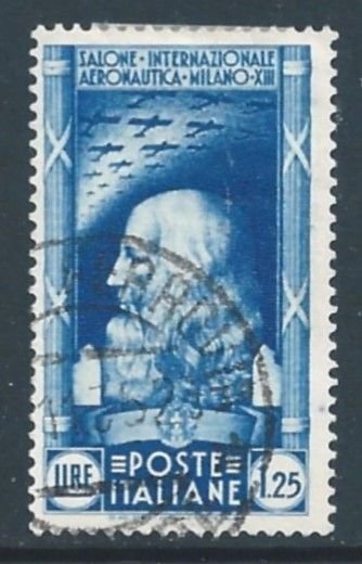 Italy #348 Used 1.25L Leonardo Da Vinci