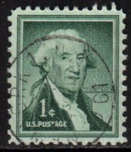 US Scott 1031, 1954 Liberty Issue 1c Washington used