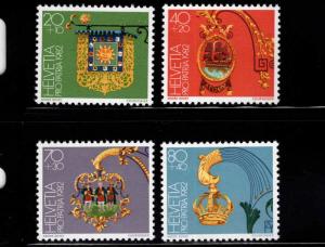 Switzerland Scott B488-B491 MNH** 1982 Sign semi postal set