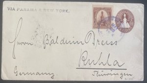 1904 Salvador Postal Stationery Cover To Ruhla Germany Dreiss Brothers Seal