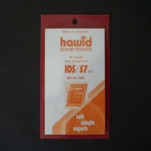 Hawid Stamp Mount Size 105/57 mm - CLEAR (Pack of 25) (105x57 105mm) PRECUT 7203