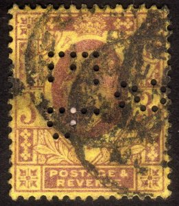 1902, Great Britain, 3p, Used, Sc 132f, Sg 233