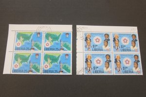 Liberia 1976 Sc 769-770 CTO BLK(4) set FU