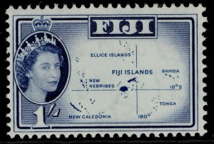 FIJI QEII SG306, 1s light blue & blue, NH MINT.