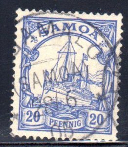 German Samoa #60, clear Fagamalo 28 June 1906 cancel €40 CV