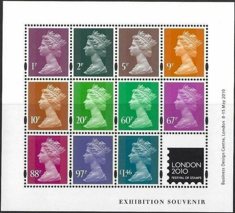 MS3073 2010 London Festival Of Stamps miniature sheet UNMOUNTED MINT/MNH 