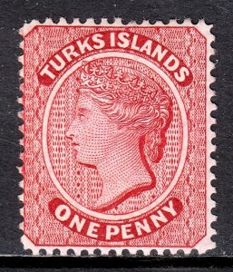 Turks Islands - Scott #45 - MH - Pencil/rev. - SCV $3.50