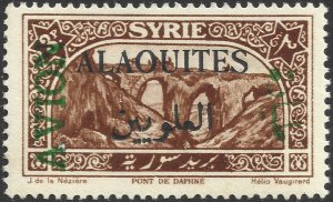 Alaouites #C6  MNH - 3p Green AVION Overprint (1925)