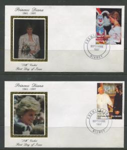 STAMP STATION PERTH Niger #944-947 FDC X 20 Full Set Princess Diana Silk Cachet