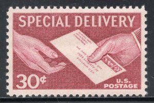 SCOTT  E21  SPECIAL DELIVERY  30¢  SINGLE  MNH  SHERWOOD STAMP