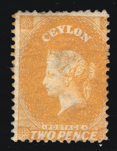 MOMEN: CEYLON SG #64 1867-70 MINT OG H £170 LOT #66993*