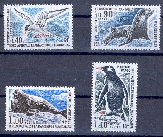 FRENCH SOUTHERN & ANTARCTIC TERRITORIES 4 DIFFERENT ANIMAL S