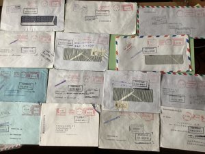 Italy collection Banking meter mail  covers 14 items Ref A2026