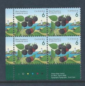 Canada #1353 LL PL BL Black Raspberry 6¢ MNH2