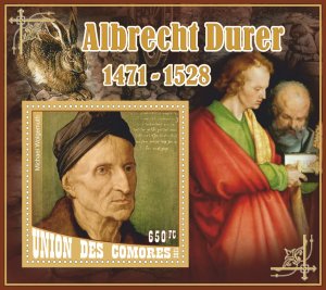Stamps. Art, painting, Albrecht Durer 2021 8 sheets perforated ** MNH
