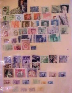 RUSSIA STAMPS 63 DIFF. WITH 10 DUPLICATES  USED
