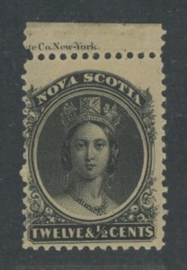 Nova Scotia #13 Unused Single