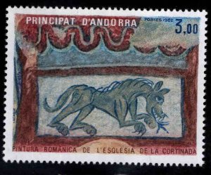 Andorre (French) Andorra Scott 299 MNH** 1982 Roman Horse painting