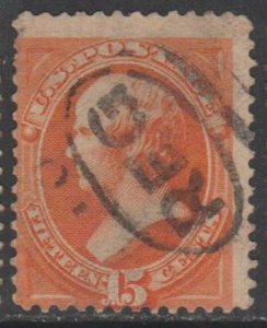 U.S.  Scott #163 Webster Stamp - Used Single