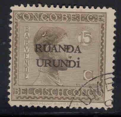 Ruanda-Urundi Scott 8 Used stamp