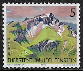 Liechtenstein #930 MNH Stamp - Augstenberg Mountains