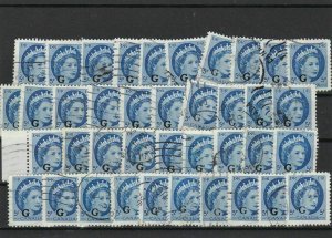 Canada Official Used G Overprint Stamps Ref 28028