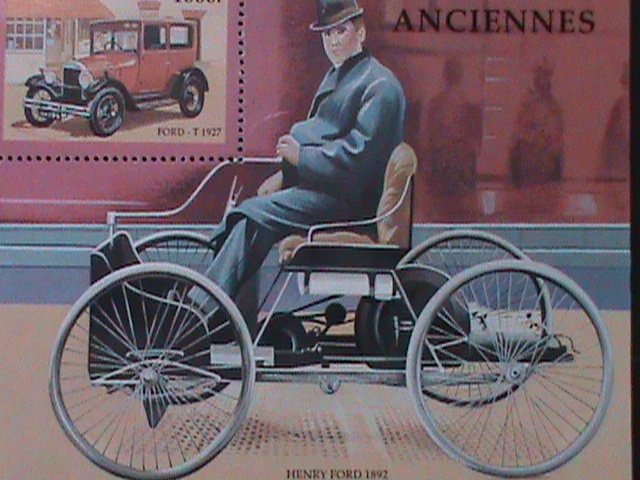 GUINEA-1997-SH151- LOVELY CLASSIC FORD 1927-MNH S/S-VF LAST ONE-HARD TO FIND