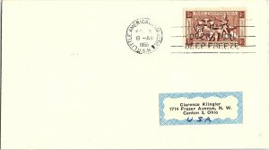 US COVER SLOGAN CANCEL U.S. NAVY OPERATION DEEP FREEZE LITTLE AMERICA 1956