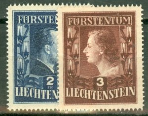 HO: Liechtenstein 259a-260a MNH CV $900