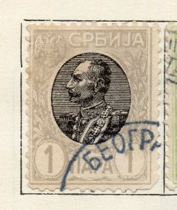 Serbia 1905 Early Issue Fine Used 1p. NW-114515