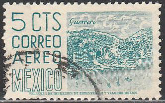 MEXICO C218, 5cents 1950 Definitive 2nd Printing wmk 300 USED. F-VF. (647)