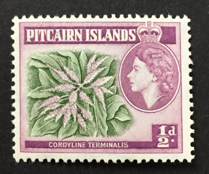 Pitcairn Islands 1957 #20, Plant, MNH.