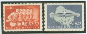 Croatia #B73/B75 Used Single