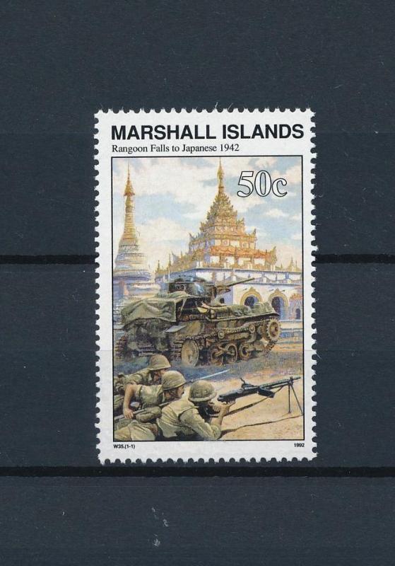 [80961] Marshall Islands 1992 Second World war Fall of Rangoon MNH