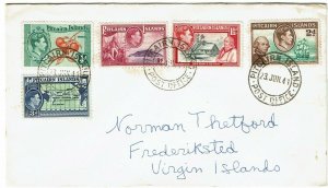 Pitcairn Island 1941 cover to the U.S. Virgin Islands