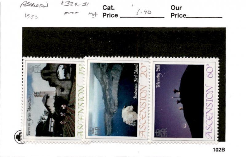 Ascension, British, Postage Stamp, #329-331 Mint NH, 1983 Georgetown