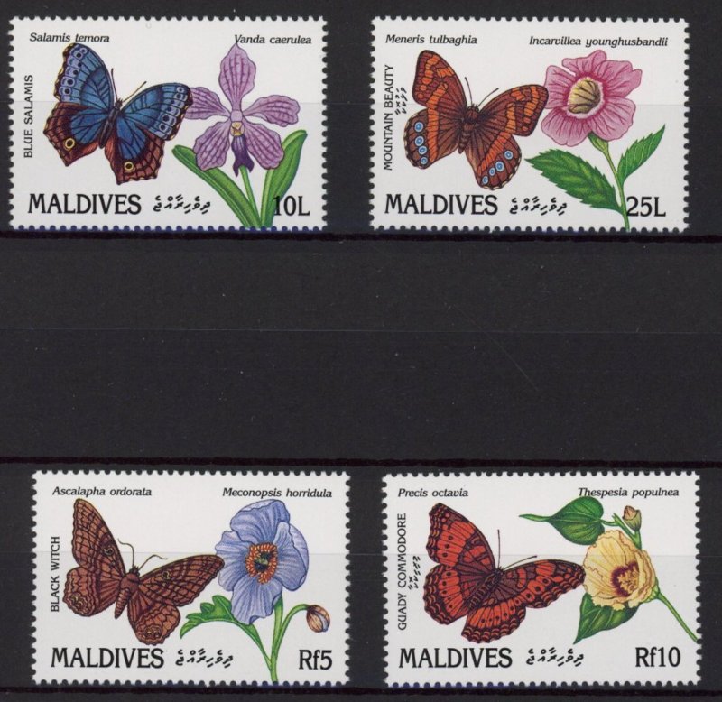 [Hip3249] Maldives 1992 : Flowers Good set very fine MNH stamps