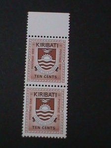 ​KIRIBATI 1981-SC# J4-POSTAGE DUE STAMPS-PAIRS MNH-LAST ONE-VERY FINE