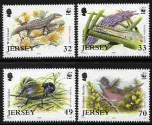 Jersey 2004 WWF - Endangered Species perf set of 4 unmoun...