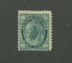 Queen Victoria 1897 Canada 1c Postage Blue Green Stamp #67 Scott Value $45