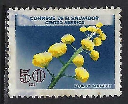 El Salvador 755 VFU FLOWER Z8885-5