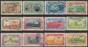 Guatemala 1939 Sc C111-22 air post complete set used