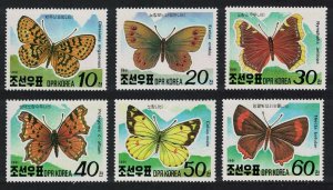 Korea Alpine Butterflies 6v 1991 MNH SG#N3034-N3039