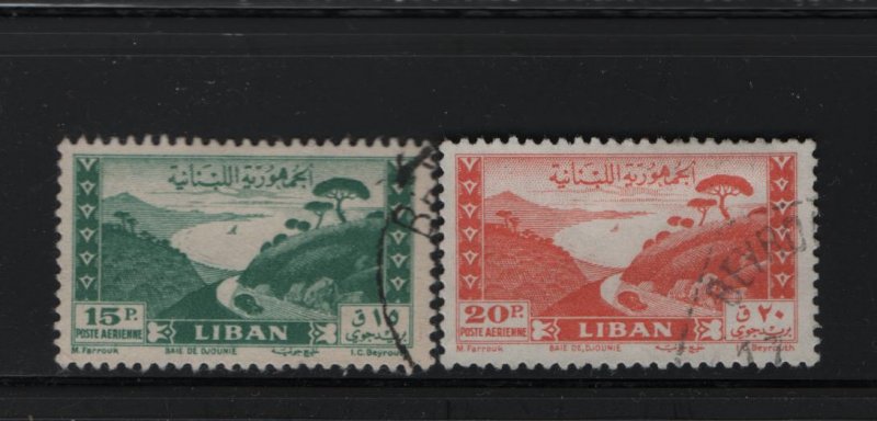 Lebanon C146-C147 U 1949 Bay Type of 1947 Redrawn