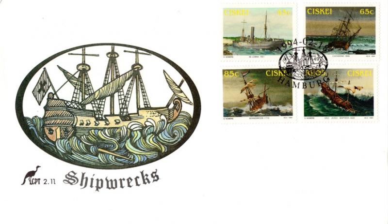 Ciskei - 1994 Shipwrecks FDC SG 241-244