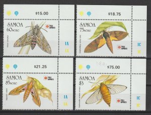 SAMOA 1991 SG 868/71 MNH